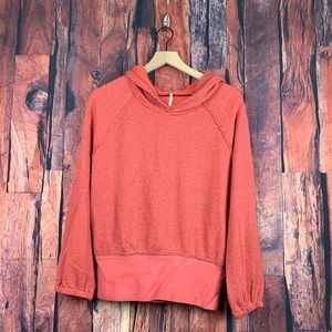 Free people orange hoodie